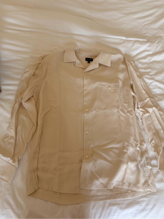 Club Monaco Other - Club Monaco Men's Cream Long-Sleeve Button Up Shirt